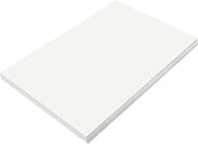Prang Construction Paper, Stack, One Color, Standard Weight | White, 12" x 18", 100 Sheets, Project Paper, Classroom, Kids, Art Projects