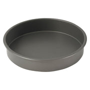Round Cake Pan by Winco – 10", 10.0 inches, Aluminum, Black, Model HAC-102