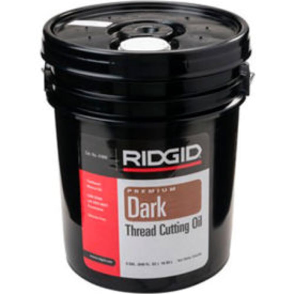 ​​ Dark Thread Cutting Oil by RIDGID – 640 fluid ounces, Stainless Steel,Steel, Pack of 6, Model 41600