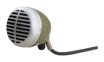 Green Bullet Dynamic Microphone by Shure – 21.875 cubic inches, Stainless Steel, Green, Model 520DX