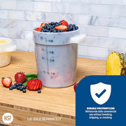 Carlisle FoodService Products 4 Quart (Pack of 12) / 12 / White Storage & Transport