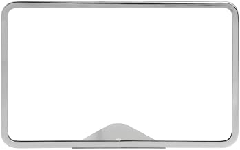 HUBERT Metal Sign Frame with Wedge Base Chrome-Plated Steel Horizontal - 11"L x 7"H