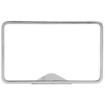Metal Sign Frame with Wedge Base Chrome-Plated Steel Horizontal - 11"L x 7"H by HUBERT – Alloy Steel, chrome, Model 52393