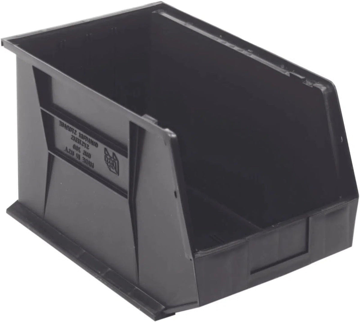 QUANTUM STORAGE SYSTEMS Black / 18L x 11W x 10H / Ultra Stack & Hang Open Storage Bins