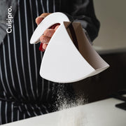 Scoop and Sift Flour Sifter by Cuisipro – Medium, 3 cups, Plastic, White, Model 1525
