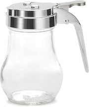 Tablecraft 406CP Glass 6 Oz. Dispenser w/Chrome Plated Top - Dozen
