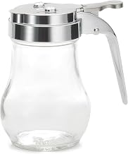 Tablecraft 406CP Glass 6 Oz. Dispenser w/Chrome Plated Top - Dozen