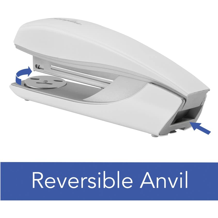 Stapler, NeXXt Series Style, Desktop Stapler, 40 Sheet Capacity, White () by Swingline – Plastic, White, Model 55657004