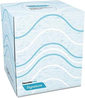 Cascades PRO Cascades Elite Facial Tissue, 2-Ply, 9 x 7 8/10, White, 95/Box, 36 Boxes/Carton