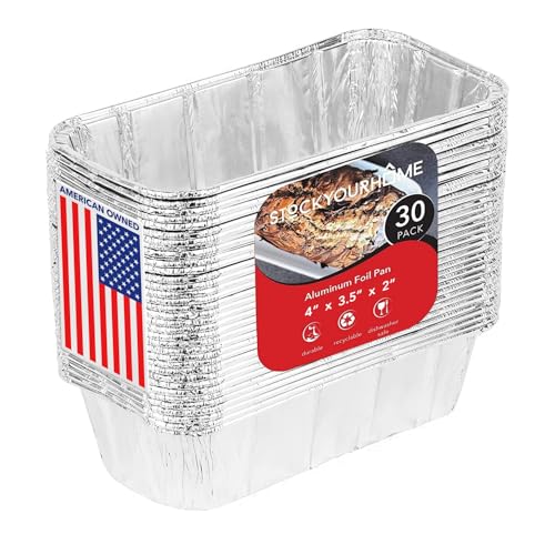 Stock Your Home Pans / 30 Pack / Silver Loaf Pans