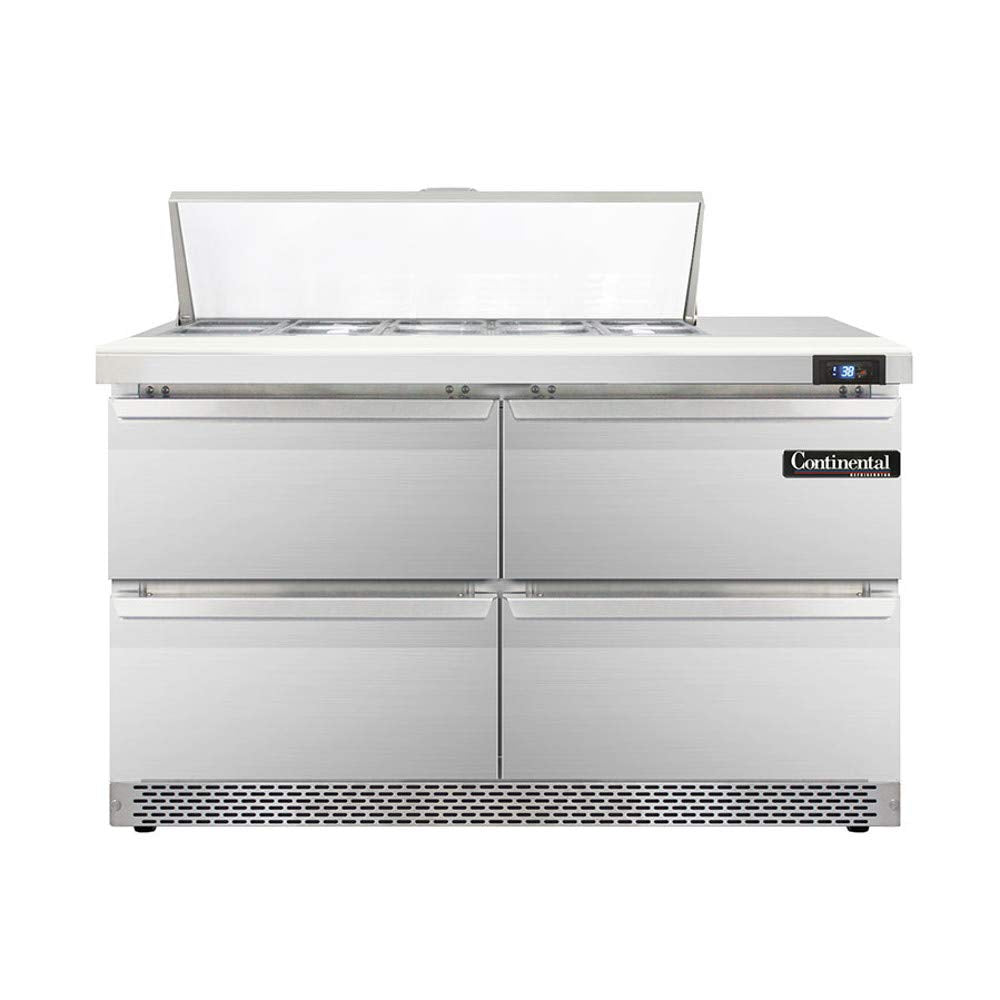 DL48-10-FB-D Designer Line Sandwich Unit by Continental Refrigerator – Commercial Grade