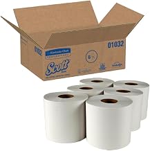 Kimberly-Clark 01032 Scott Roll Control Center-Pull Towels, 8" W x 12.0" L (Pack of 6)