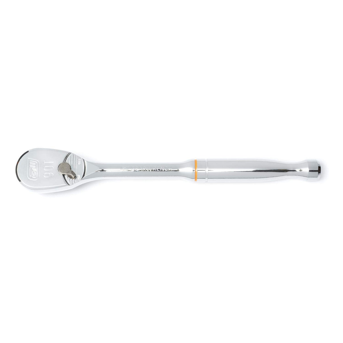 3/8" Drive 90 Tooth Full Polish Teardrop Ratchet by GEARWRENCH – 90-Tooth, Alloy Steel, Multi, Model 81211T