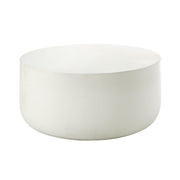 31" Textured Faux Concrete Coffee Table by VUSVAB – Engineered Wood, White