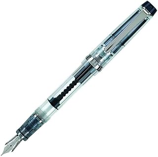 PILOT Custom Heritage 92 Fountain Pen with Piston Filler, Clear Barrel, Broad Nib (60588)