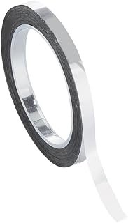 Chartpak Graphic Art Tape, 1/8 W x 324 L Inches, Chrome Mylar Metallic, 1 Roll (BG12519)