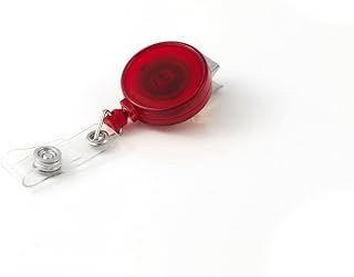 KEY-BAK Retract-A-Badge Retractable I.D. Badge Holder with a 36" Retractable Cord and Swivel Bulldog Clip Attachment (5 Pack)