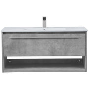 Elegant Decor 42" - Single / Grey / Modern Wheel Care