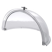 Round Chafer Cover Polycarbonate Rolltop - 18 3/4 Dia x 9 1/2 H by HUBERT – Large, Polycarbonate, Clear, Model PC-002