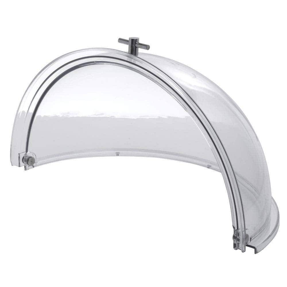 Round Chafer Cover Polycarbonate Rolltop - 18 3/4 Dia x 9 1/2 H by HUBERT – Large, Polycarbonate, Clear, Model PC-002