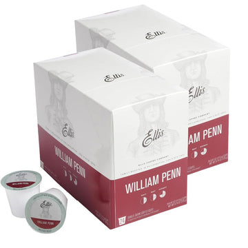 William Penn 2-Pack - Single Serve Coffee Pods - For Use in Most K-cups and Keurig 2.0 Brewers - 48 Count by ELLIS COFFEE – 1 Ounce (Pack of 48), Pack of 48