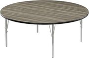 Correll Activity Tables with New England Driftwood Finish A60-RND-52-14-09
