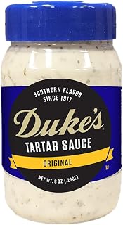 DUKE'S Duke’s Tartar Sauce - Zesty & Tangy, 8 Ounce (Pack of 12)