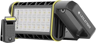 Ledlenser AF4R Work and W1R Work Bundle, Rechargable Area Light and Flashlight