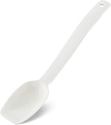 Carlisle FoodService Products Plastic Solid Spoon, 9 Inches, White