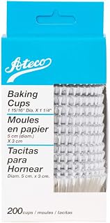 Ateco Baking Cups - Silver Foil - 200 pcs - standard