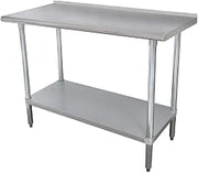 Advance Tabco FMSLAG-305 Work Table, 60" W x 30" D, 16 Gauge 304 Stainless Top with 18 Gauge Adjustable Stainless Steel Undershelf
