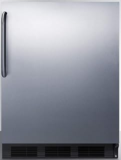 ACCUCOLD Summit Appliance FF7BKCSSADA ADA Compliant Built-in Undercounter All-refrigerator for General Purpose or Commercial Use with Auto Defrost, Stainless Steel Exterior and Towel Bar Handle