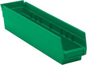 Quantum Storage QSB103 Hanging Plastic Shelf Bin Storage Containers - 17-7/8" x 4-1/8" x 4" - 20 Pack