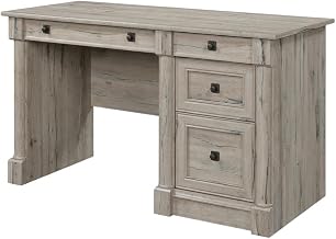 Brown Computer Desk with Traditional Style, Rectangular Shape, Spacious Work Surface for Home Office, Durable Material, Easy Assembly