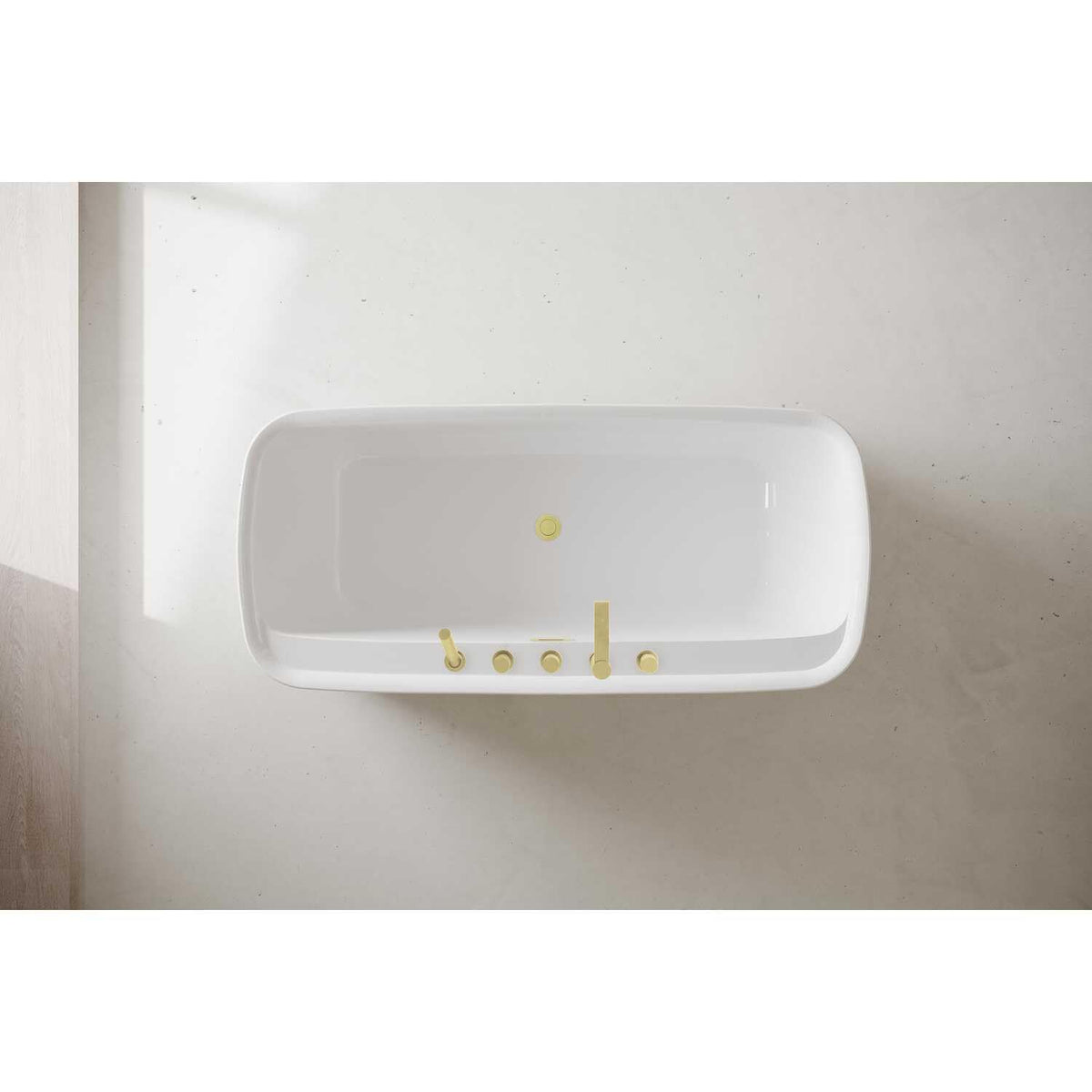 Calum Soaking Bathtub by Lighting Design – White