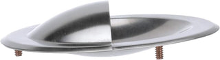 Component Hardware 4" Stainless Steel Round Recessed Drawer Pull for Cabinets, Drawers, and Commercial Kitchen Appliances