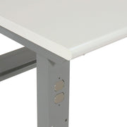Adjustable Height Workbench C-Channel Leg by Global Industrial – 36"L x 72"W x 3"H, Steel, Gray, Model 250227