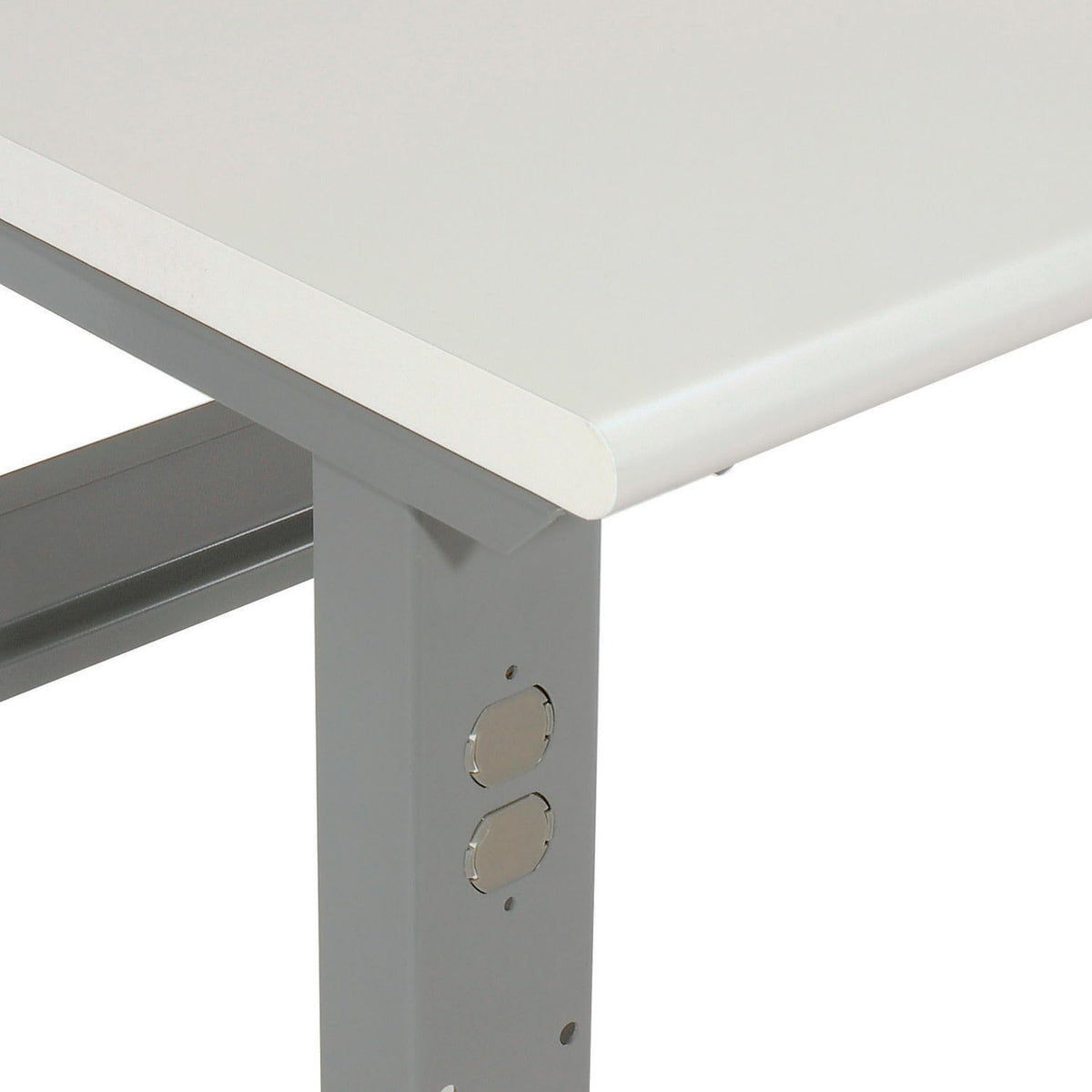 Adjustable Height Workbench C-Channel Leg by Global Industrial – 36"L x 72"W x 3"H, Steel, Gray, Model 250227