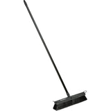 Fine Sweep Push Broom W/Plastic Block & Steel Handle by Global Industrial – Resin, Black, Pack of 4, Model 5621x1 +311201