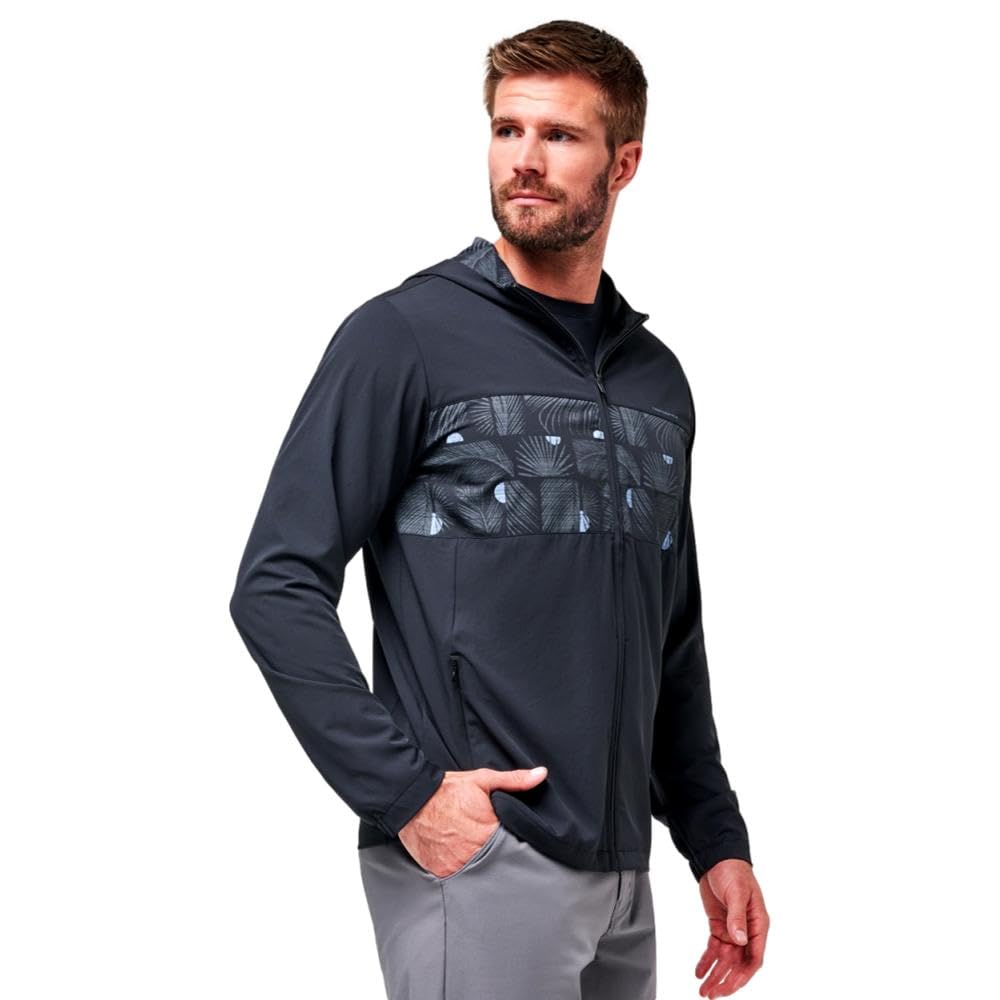 Men's Tech Hoodie CS Black XL by TravisMathew – Polyester Blend, Black, Model 1MAA124