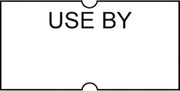 HUBERT Use by Labels for HUBERT One Line Pricing Gun - 21mm L x 13mm H, 16 Sleeves