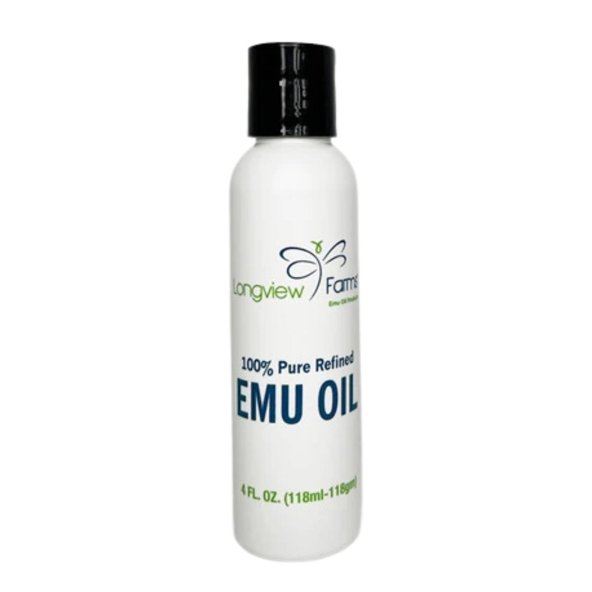 ® Emu Oil for Hair and Body - 100% Pure & Refined Emu Oil for Skin & Hair Care | Premium Quality Hydration & Nourishment | 4 Fl. Oz by Longview Farms – 4 Fl Oz (Pack of 1)