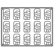 PX4363 Pavoflex Silicone Baking Mold Freezing Mould by Pavoni – 3.15x1.69 x 1.42"H, 15 Cav., 3.15 inches, Silicone, Black