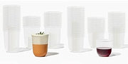 TOSSWARE Plant-Based Arc Cups Bundle - Set of 50 (16oz & 12oz) Recyclable Cold Cups