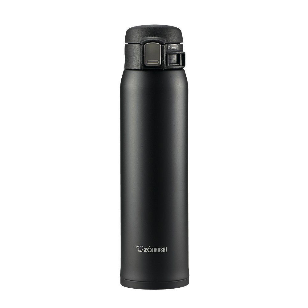 Stainless Steel Vacuum Insulated Mug by Zojirushi – 20 Ounces, Stainless Steel, Black, Model SM-SA60BA