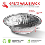 Stock Your Home 100 Pack (3 Inch) / Silver / 100 Pack Pie Pans