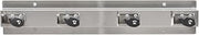 Ex-Cell Kaiser 333-4 SS Stainless Steel Mop and Broom Holder with 4 Rubber Cams, 24" Width x 3" Depth x 4" Height