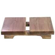 Wood Pallet Display Riser Rectangular - 12" L x 8" W x 2 1/2" H by HUBERT – Wood, Natural, Model 84786