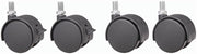 Global Industrial 2" Caster Kit for Pedestal File, 4/Pack