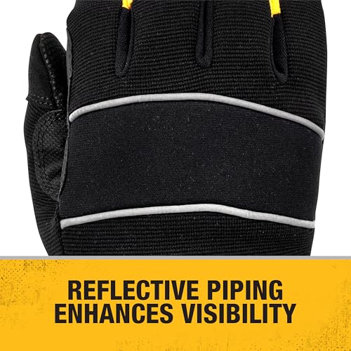 DEWALT Large / Yellow / Black / Mid-Grade Thermal Lined Cold Weather Glove Safety Work Gloves